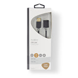 Nedis CCBW60010AT20 USB-kabel USB 2.0 2 m USB A 0,48 Gbit/sek. Anthracit
