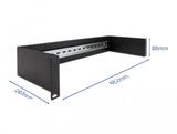 DeLOCK 66884 kabelorganisator Stativ Kabelskinne Sort 1 stk