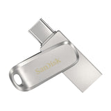SanDisk Ultra Dual Drive Luxe USB-nøgle 128 GB USB Type-A / USB Type-C 3.2 Gen 1 (3.1 Gen 1) Rustfrit stål