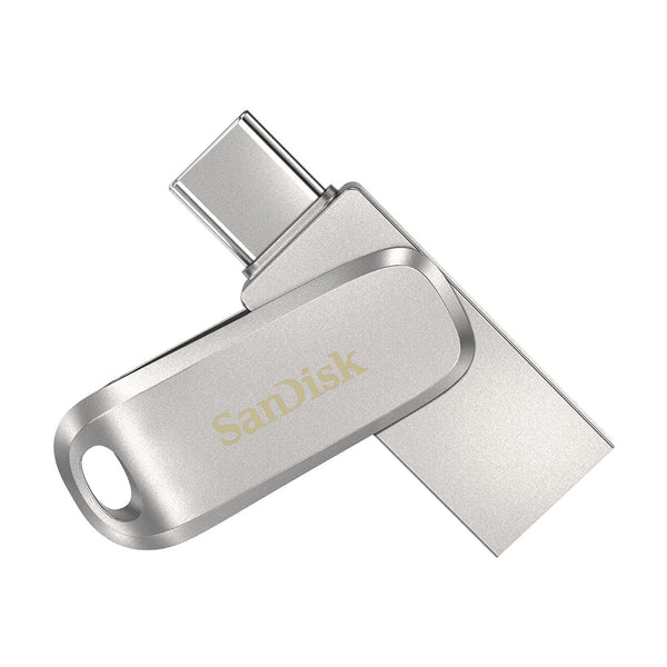 SanDisk Ultra Dual Drive Luxe USB-nøgle 128 GB USB Type-A / USB Type-C 3.2 Gen 1 (3.1 Gen 1) Rustfrit stål