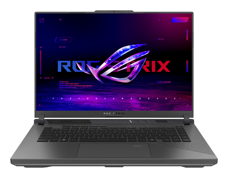 ASUS ROG Strix G16 G614FR-TS229W AMD Ryzen™ 9 9955HX Laptop 40,6 cm (16") WQXGA 32 GB DDR5-SDRAM 1 TB SSD NVIDIA GeForce RTX 5070 Ti Wi-Fi 6E (802.11ax) Windows 11 Home Sort, Grå QWERTZ Tysk