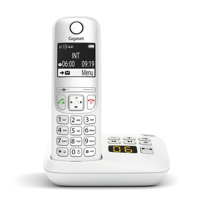 Gigaset AE690A Analog/DECT-telefon Nummervisning Hvid