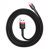 Baseus CALKLF-C19 Lightning kabel 2 m Sort, Rød
