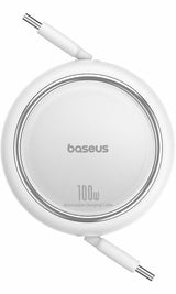 Baseus Free2Pull USB-kabel 1 m USB C 0,48 Gbit/sek. 100 W Hvid