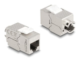 DeLOCK 87891 kabelsamler RJ45 Sølv, Hvid
