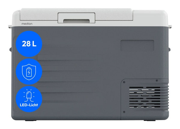 MEDION MD370027 CC28 køleboks 28 L Elektrisk Grå, Hvid