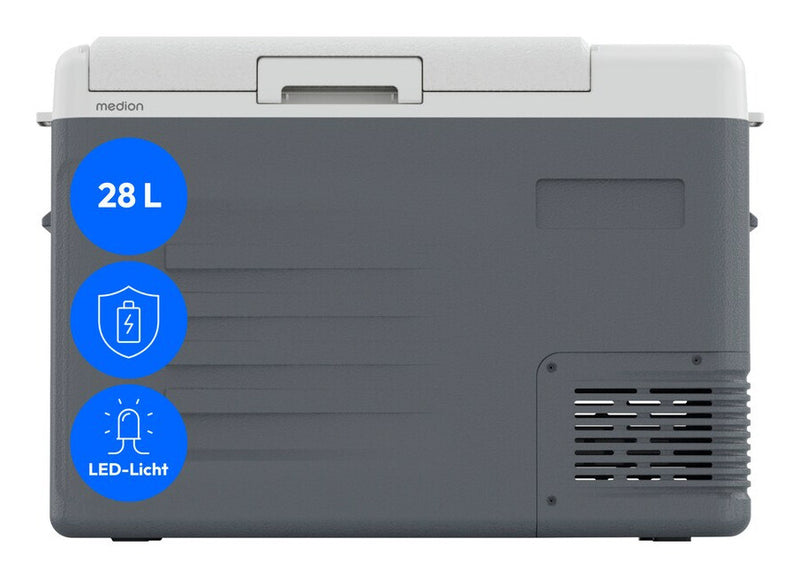 MEDION MD370027 CC28 køleboks 28 L Elektrisk Grå, Hvid
