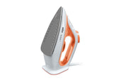 Braun TexStyle 1 SI 1009OR Dampstrygejern Ceran strygesål 1900 W Orange, Hvid