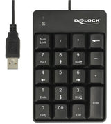 DeLOCK 12481 numerisk tastatur Universel USB Sort