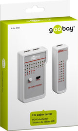 Goobay 31961 tester til tale/data/video (VDV) HDMI/lille HDMI-kabeltester Hvid Kontinuitetstest