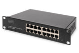 Digitus DN-80115-1 netværksswitch Ikke administreret Gigabit Ethernet (10/100/1000) 1U Grå