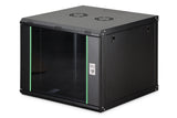 Digitus DN-19 09U-6/6-EC-SW stativ 9U Vægmonteret stativ Sort