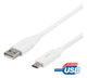 Deltaco USBC-1008M USB-kabel USB 2.0 0,5 m Hvid