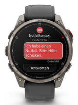 Garmin fēnix 8 Pro 3,56 cm (1.4") AMOLED 47 mm Digital 454 x 454 pixel Berøringsskærm Grafit, Titanium Wi-Fi GPS (satellit)