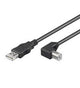 Goobay 5m USB 2.0 A/B USB-kabel USB A 0,48 Gbit/sek. Sort