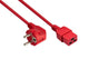 Kabelmeister SK0190-R018 el-ledning Rød 1,8 m Strømstik type E+F IEC C19