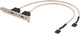 Deltaco Internt kabel til USB 2.0, PCI-dækplade, 2xIDC5 hun - 2xUSB 2.0 A hun, 0,3m, hvid