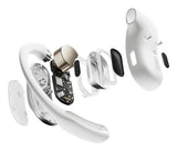 SHOKZ OpenFit Air, weiss Headset Trådløs Ørekrog Opkald/Musik/Sport/Hverdag Bluetooth Hvid