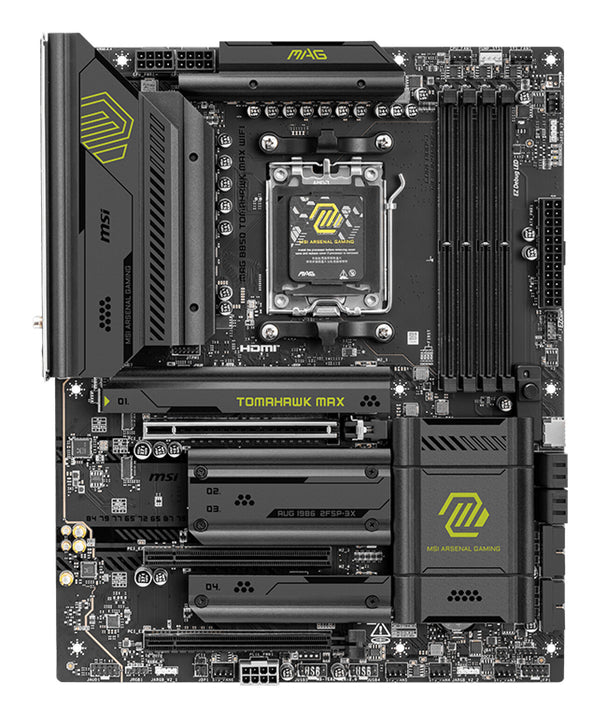 MSI MAG B850 TOMAHAWK MAX WIFI bundkort AMD B850 Sokkel AM5 ATX