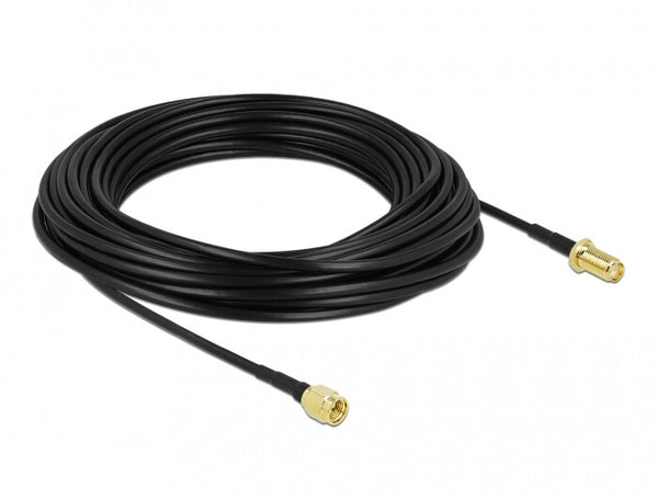 DeLOCK 90444 koaxial kabel LMR100 15 m SMA Sort