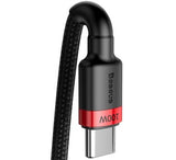Baseus CATKLF-AL91 USB-kabel 2 m USB C 100 W Sort