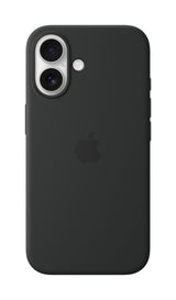 Apple Silikone-etui med MagSafe til iPhone 16 – sort