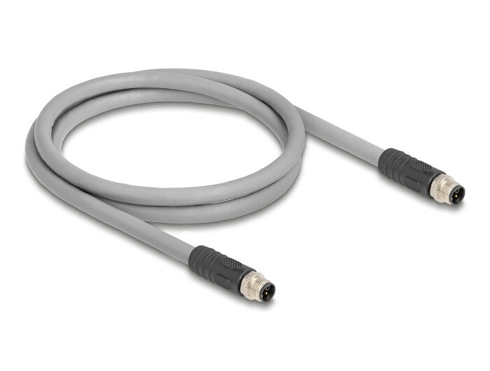 DeLOCK 80532 sensor- & aktuatorkabel 1 m RST M12 Grå