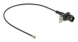 DeLOCK 90728 koaxial kabel 1.13 0,2 m FAKRA A I-PEX MHF1 Sort