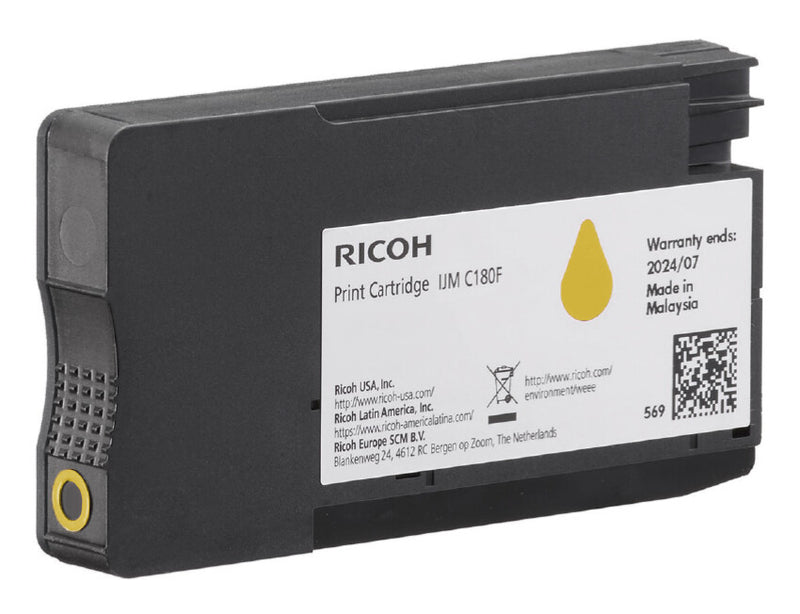 Ricoh 408520 tonerpatron 1 stk Original Gul