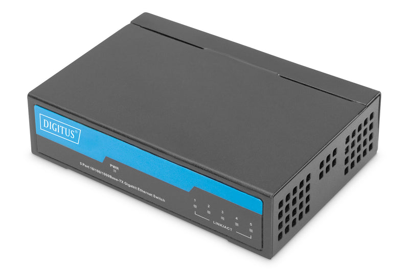 Digitus DN-80202-1 netværksswitch Ikke administreret Gigabit Ethernet (10/100/1000) Sort