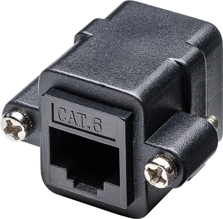Goobay 81365 kabelsamler 2x RJ-45 Sort