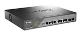 D-Link DSS-200G-10MPP/E netværksswitch Administreret L2 Gigabit Ethernet (10/100/1000) Strøm over Ethernet (PoE) 1U Grå