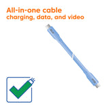 CLUB3D CAC-3003 USB-kabel USB4 Gen 2x2 2 m USB C 20 Gbit/sek. 240 W Blå