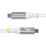 StarTech.com CC150CM80GUSB4CABLEW USB-kabel USB4 Gen 4x2 1,5 m USB C 80 Gbit/sek. 240 W Hvid