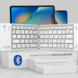Inca IBK-580BT tastatur Hjemme/kontor USB + Bluetooth QWERTY Hvid
