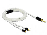 DeLOCK 85845 lydkabel 1,2 m 3.5mm 2x MMCX Hvid