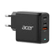 Acer ZL.ADTCC.00J oplader til mobil enhed Universel Sort Vekselstrøm Hurtig opladning Indendørs