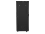 Lanberg FF01-8227-23BL stativ 27U Fritstående reol Sort