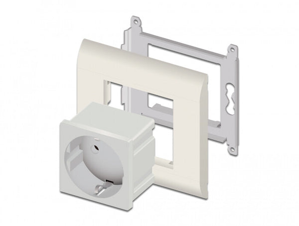 DeLOCK 81392 stikkontakt CEE 7/3 Hvid