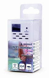 Gembird WNP-RP300-03 bridge og repeater Netværksgentager 300 Mbit/s Hvid