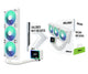 Asrock Challenger White 360 Digital Processor Alt-i-en væskekøler 12 cm Hvid