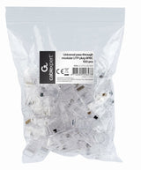 Gembird LC-PTU-01/100 kabelsamler 8P8C RJ45 Transparent
