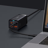 Baseus CCGP000101 oplader til mobil enhed Smartphone, Tablet, Laptop Sort Vekselstrøm Hurtig opladning Indendørs