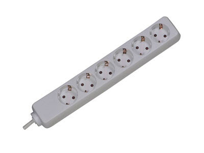 Bachmann Surge protector, 3m Hvid 6 AC stikkontakt(er) 250 V