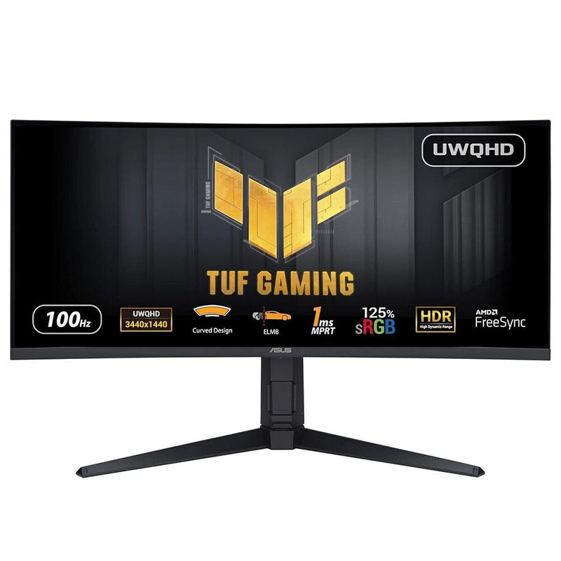 ASUS TUF Gaming VG34VQEL1A computerskærm 86,4 cm (34") 3440 x 1440 pixel UltraWide Quad HD LED Sort