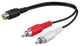 Goobay 50008 lydkabel 0,2 m RCA 2 x RCA Sort, Rød, Hvid