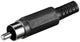 Goobay 11277 kabelsamler RCA Sort