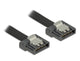 DeLOCK 0.7m SATA III SATA-kabel 0,7 m SATA 7-pin Sort