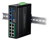 Trendnet TI-BG108 netværksswitch Gigabit Ethernet (10/100/1000) Strøm over Ethernet (PoE) Sort