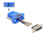 DeLOCK 67090 kabel kønsskifter D-Sub 15 RJ12 Blå